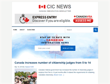 Tablet Screenshot of cicnews.com